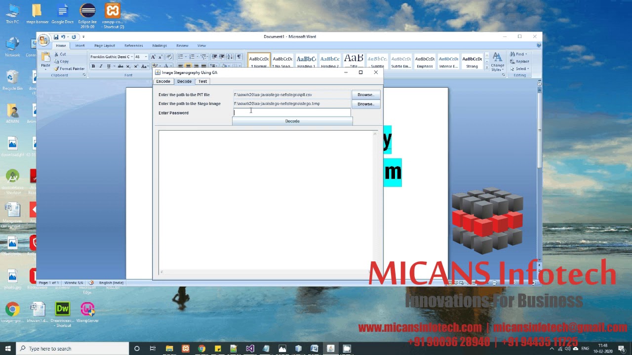 Secure Image Steganography with Genetic Algorithms in Java 🔒