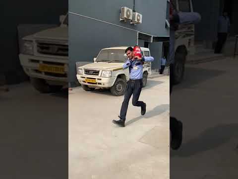 fire training Practice on Duty security Gaurd #Security guard job2024
