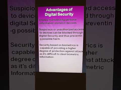 What are the advantages of Digital Security ? | MCS-215| IGNOU TEE