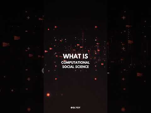 What Computational Social Science? | #study #studyarea #ology