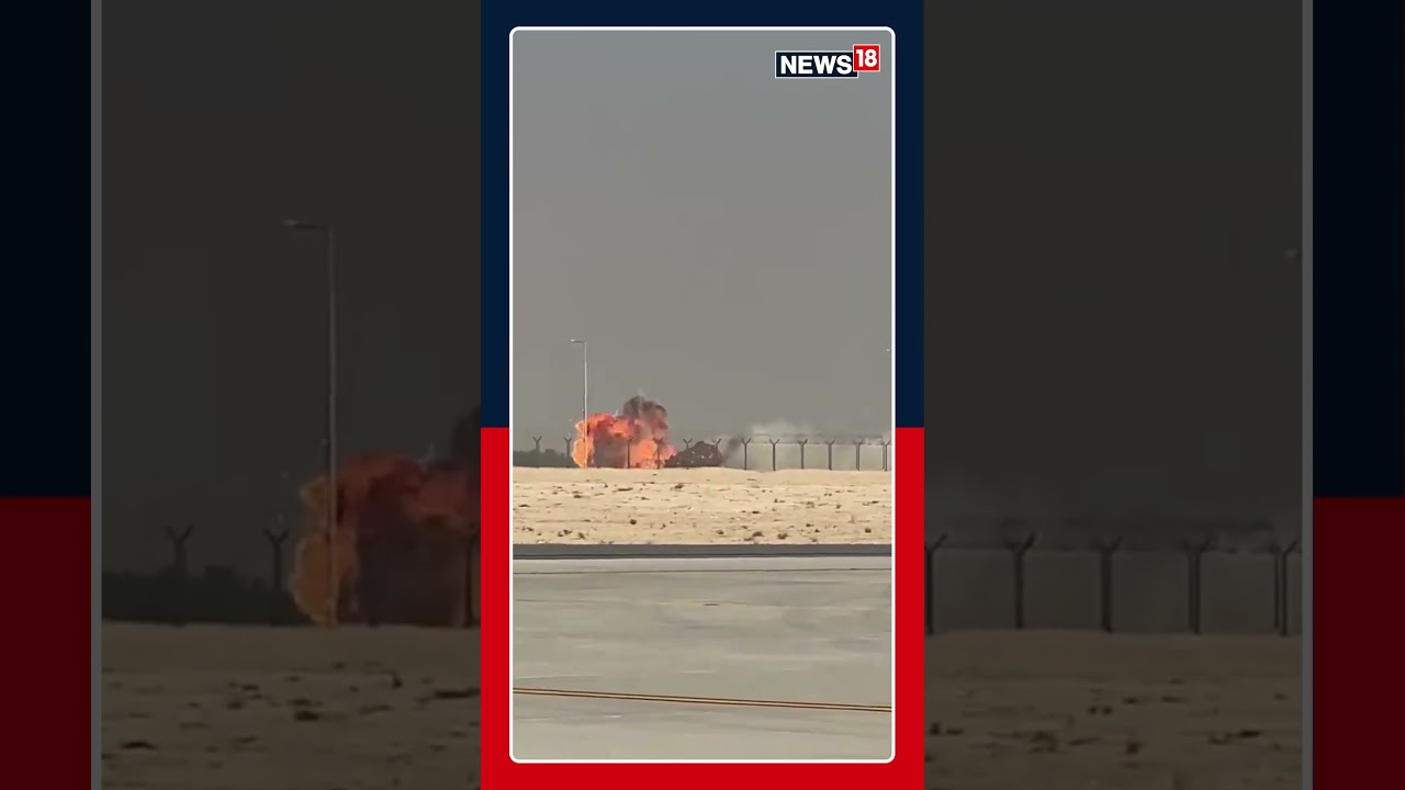 Indian Air Force Tejas Jet Crashes at Dubai Air Show ✈️