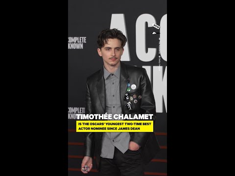 Timothée Chalamet Being The Youngest Best Actor Nominee