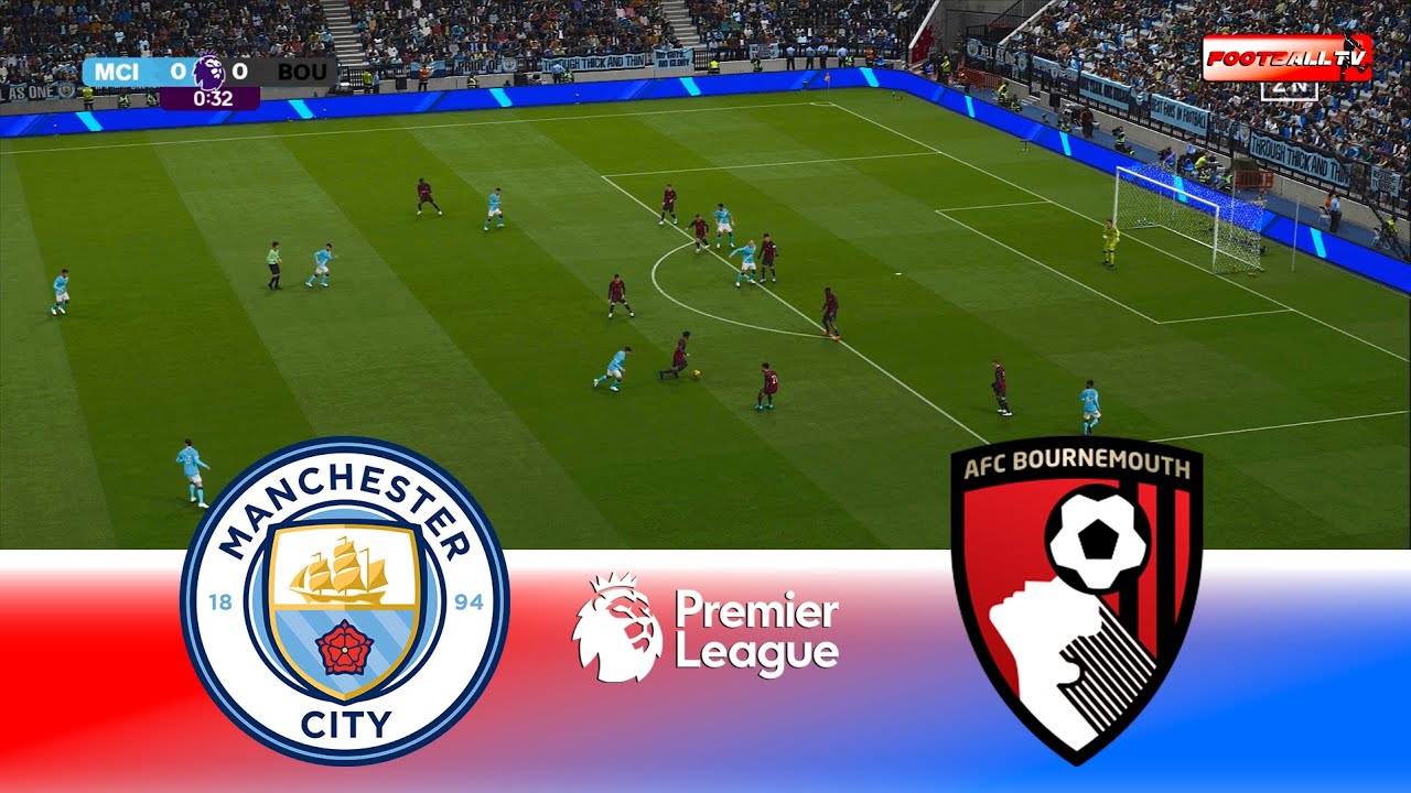 Manchester City vs Bournemouth | Premier League 25/26 Full Match & Goals ⚽ | PES 21 Gameplay