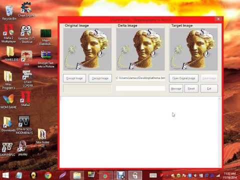 Encrypt Text into a Picture