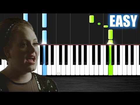 Adele - Rolling in the Deep Easy Piano Tutorial 🎹