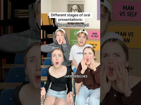 The different stages of oral presentations #pov #comedy #skit #relatable