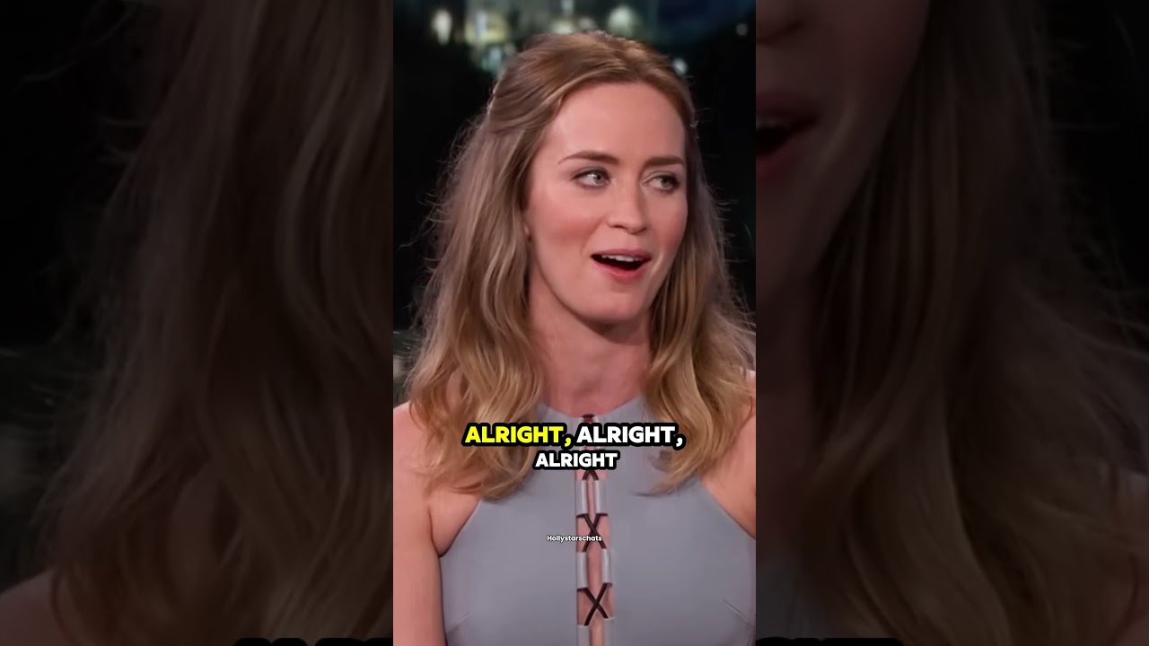 Emily Blunt's Funny Encounter with Matthew McConaughey 🎬