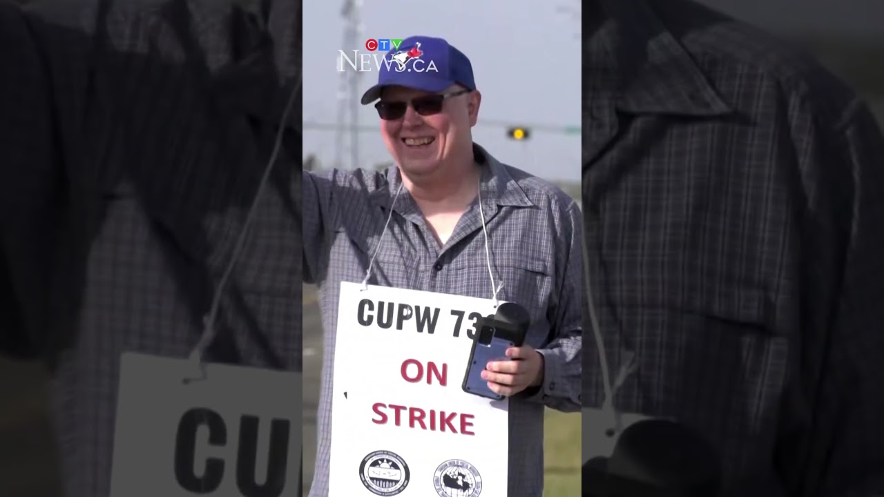 Canada Post Workers Strike in Edmonton 🚧