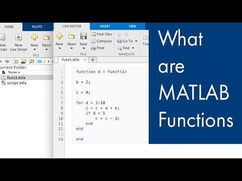 What Are Functions in MATLAB? | Managing Code in MATLAB