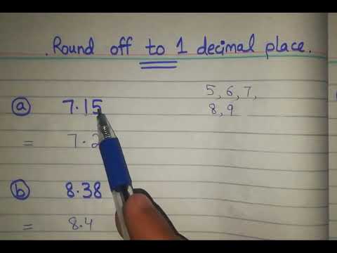 Round Off to 1 decimal place || 7.15 and 8.38 round Off to 1 decimal place#maths #math #decimal