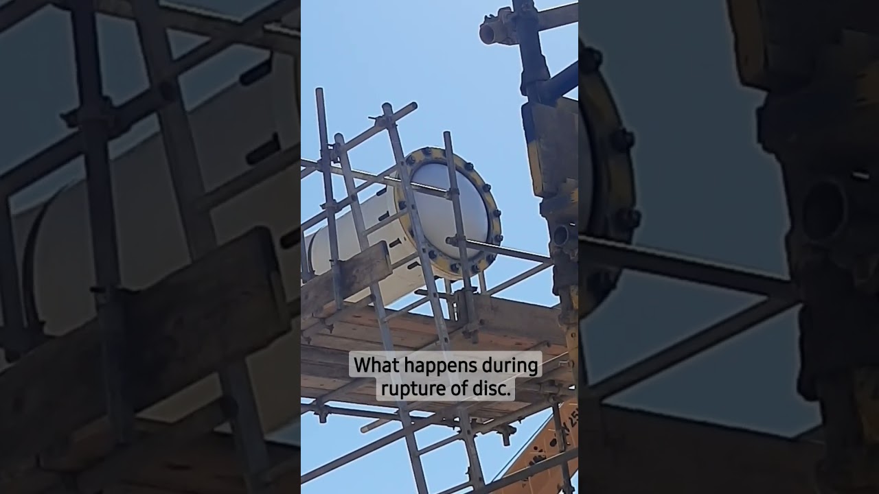 Disc Rupture During Pressure Test in Oil & Gas Piping