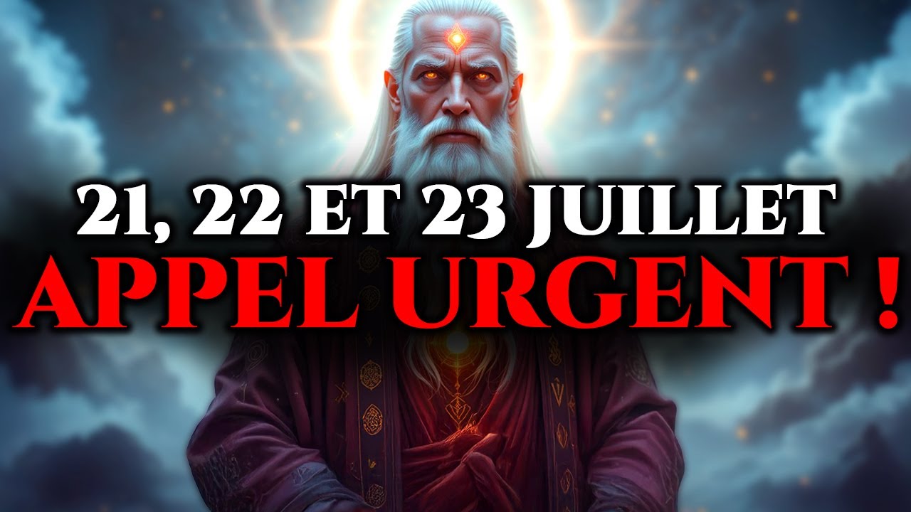 Ne Râte Pas Cet Appel Important du 21 au 23 Juillet 🚨