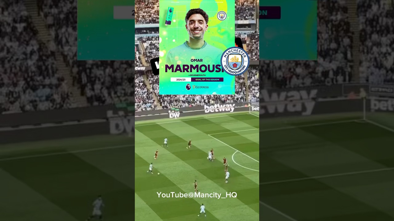 Unbelievable 30-Yard Strike! Omar Marmoush's Goal of the Season vs Bournemouth ⚽