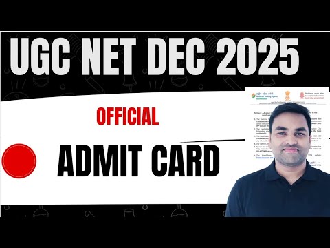 UGC NET December 2025 Admit Card Released 📄