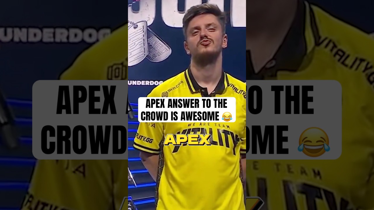 Apex from Team Vitality answers the crowd in Austin Major. ITS HILARIOUS 😂 #cs2 #csgo #vitality