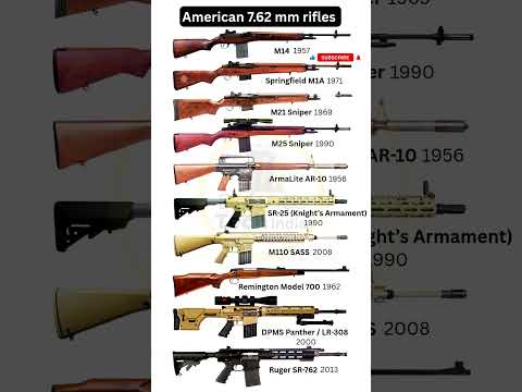 American 7.62mm Popular Rifles: Special Forces Favorites #shorts