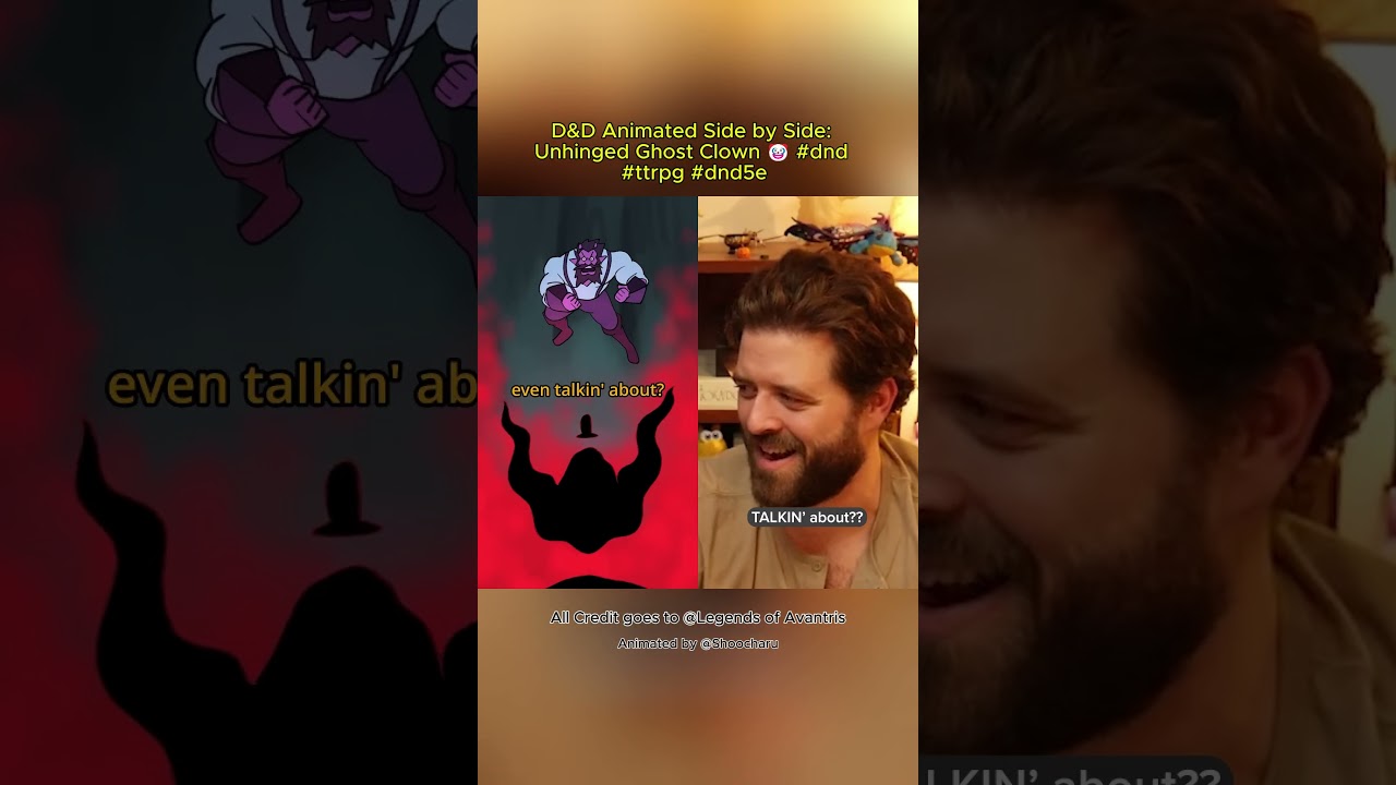D&D Animated Duel: Unhinged Ghost Clown 🤡 | Epic TTRPG Action