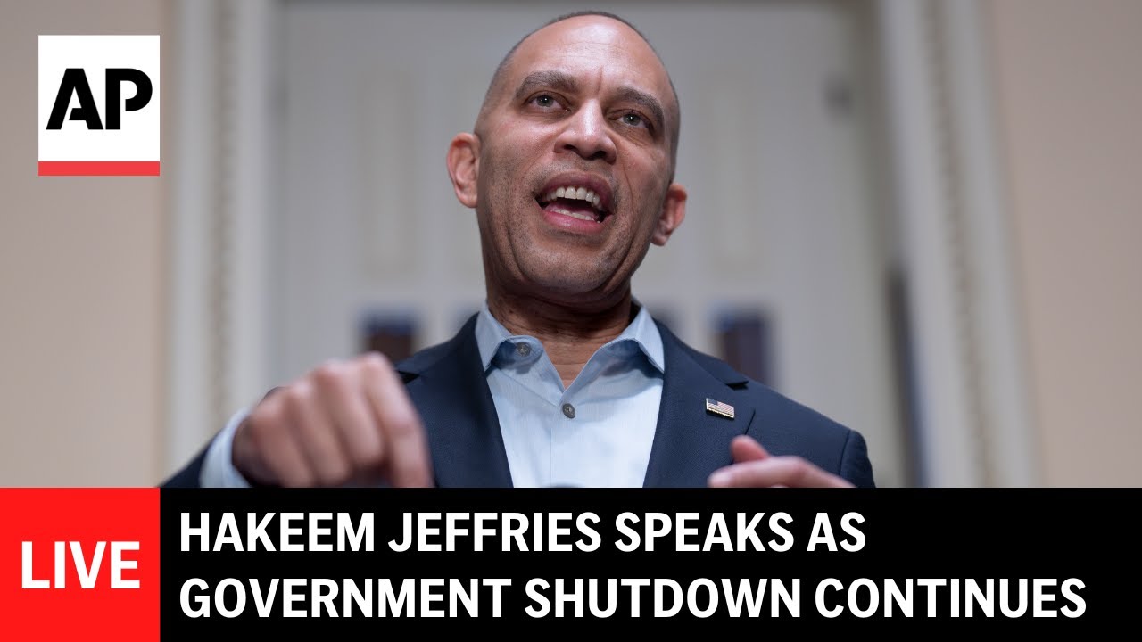 Hakeem Jeffries Addresses Ongoing Government Shutdown in Live Press Conference