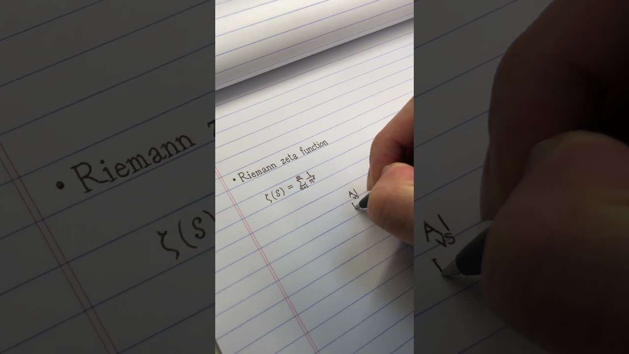 Beautiful Handwritten Riemann Zeta Function Challenge βοΈ