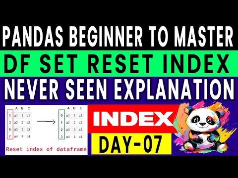 How to SET & RESET INDEX for Pandas Dataframe | Data Science Free Course Madhusai Mighty