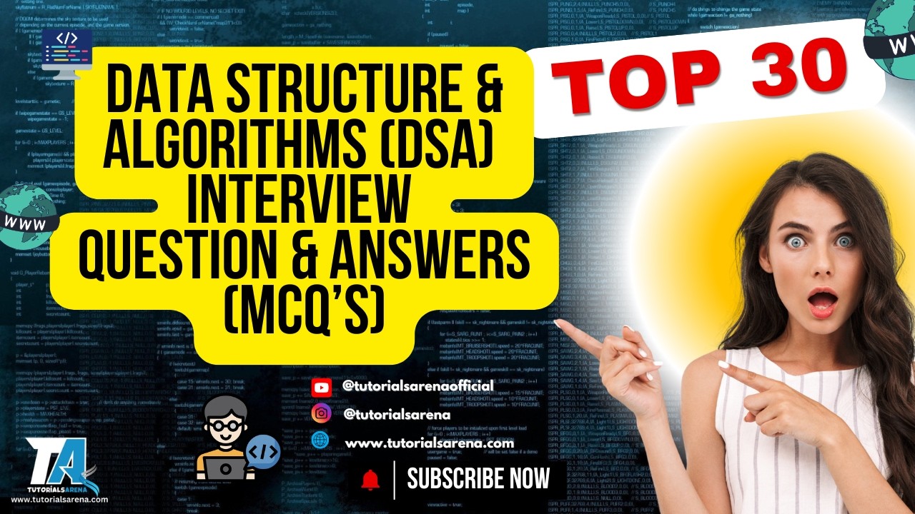 DSA MCQ Quiz 2026: Top 30 Data Structures & Algorithms Questions