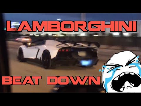 Kids in Lamborghini get SPANKED by Turbo Supra on Highway!