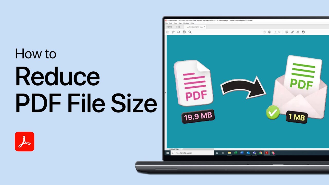 Reduce PDF Size for Sharing in Adobe Acrobat