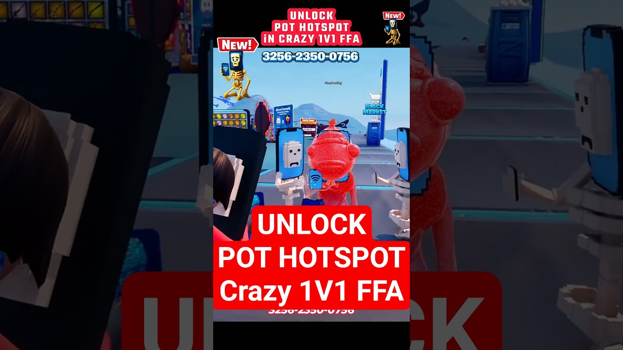 Master the Pot Hotspot in Crazy 1v1 FFA Fortnite 🎯