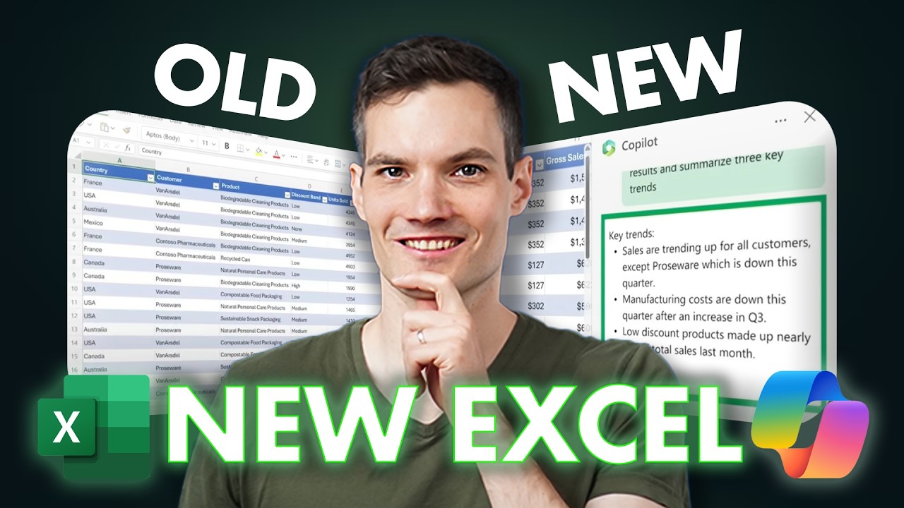 Excel's Major Upgrade: Copilot AI Tutorial 🤖