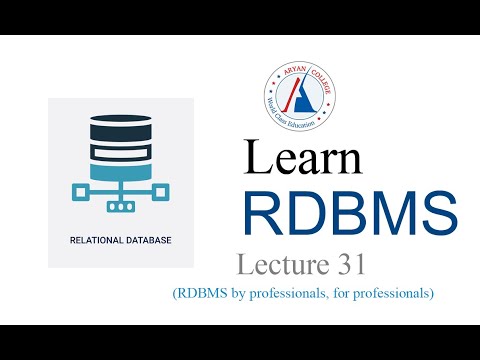 RDBMS Lecture 31(Types of Cryptography)
