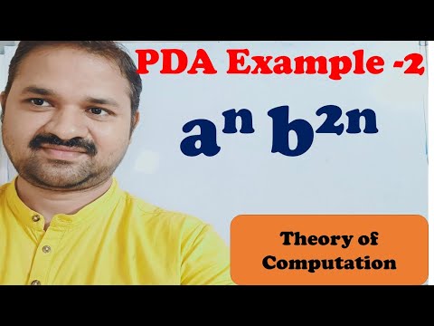 Construct PDA for the language L={a^n   b^2n} || Pushdown Automata || TOC || FLAT || Theory of Comp