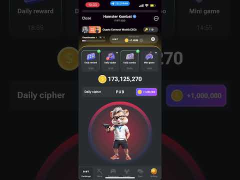 Hamster Kombat daily cipher code 11 August #hamsterkombat #nft #ciphercodes #airdrops