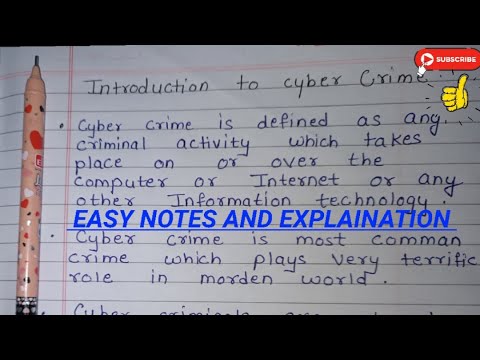 Introduction to Cyber Crime | Lecture 1 | RGPV