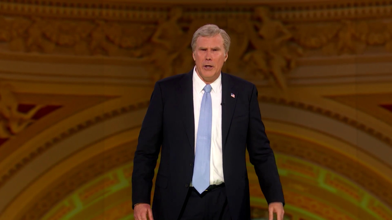 Will Ferrell as Bush at #NotTheWHCD 🎤
