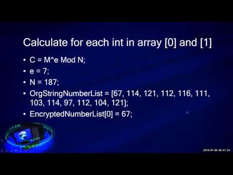 RSA Algorithm Tutorial Part 2 Encryption and Decryption