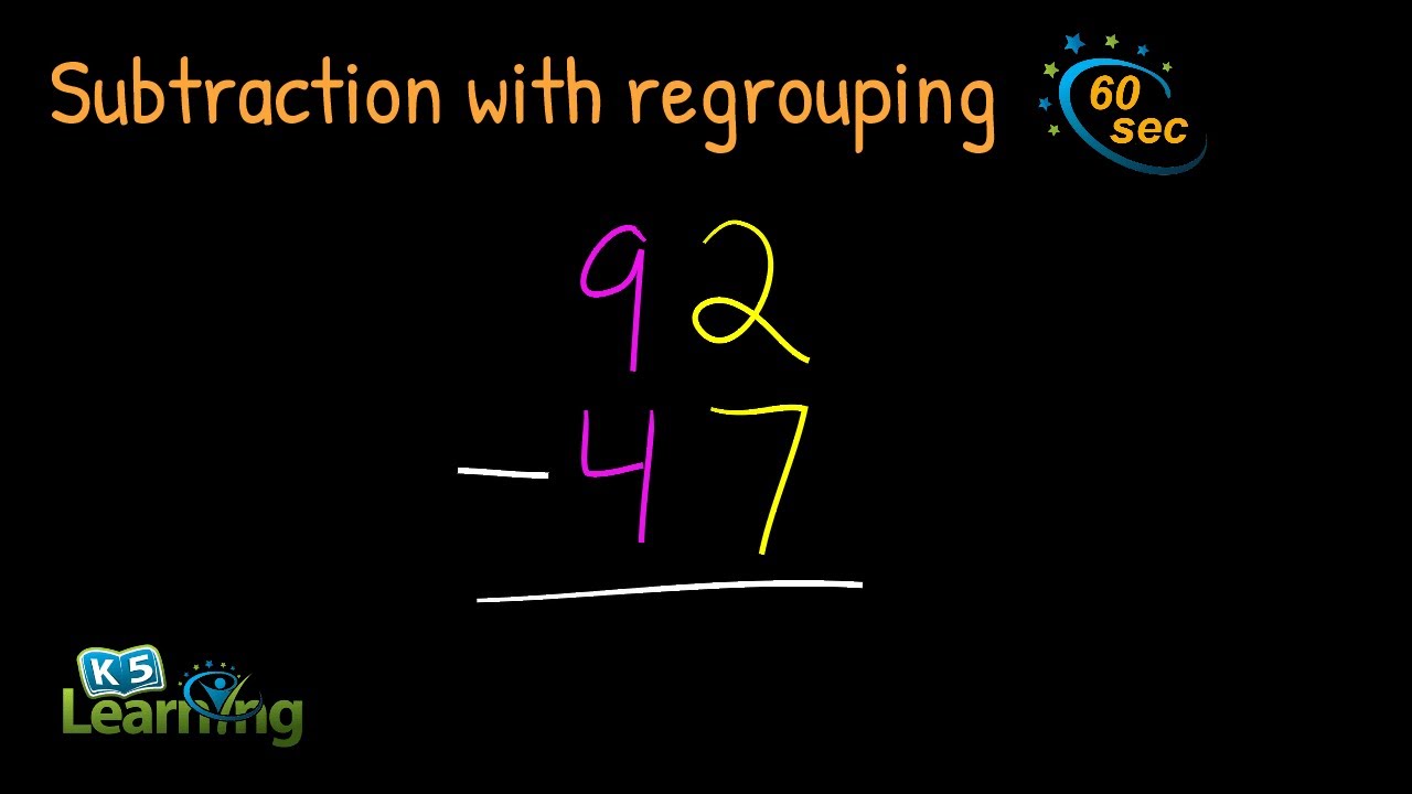 Subtraction with Regrouping (2-Digit Numbers) | Example