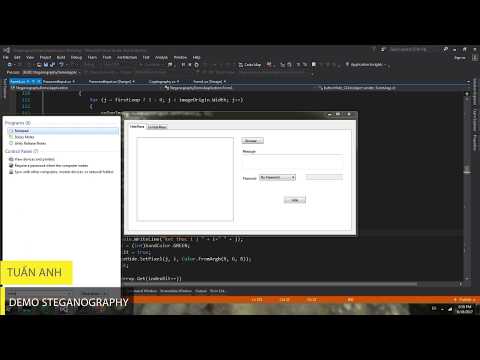 Steganography and Cryptography AES C#