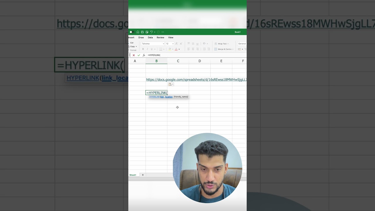 Excel Hyperlink Function to Shorten Links 🔗