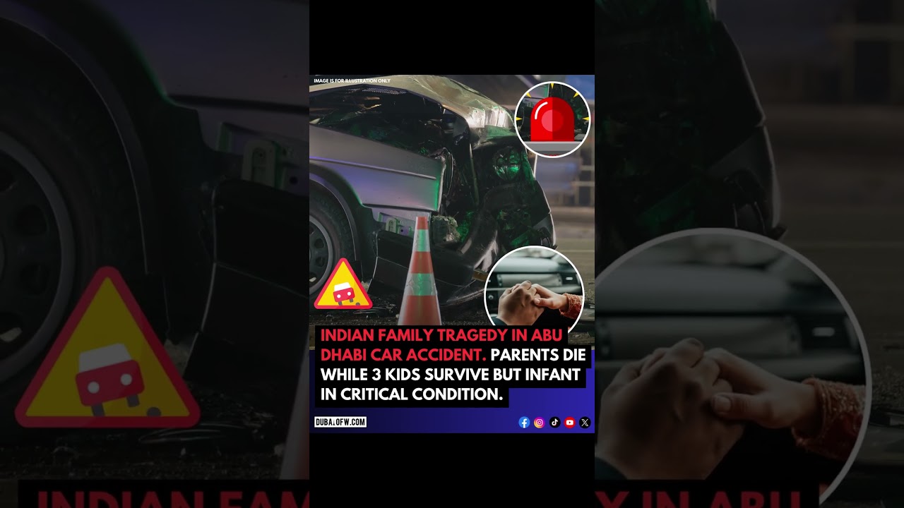 Indian Expat Family in Abu Dhabi Car Crash 😢