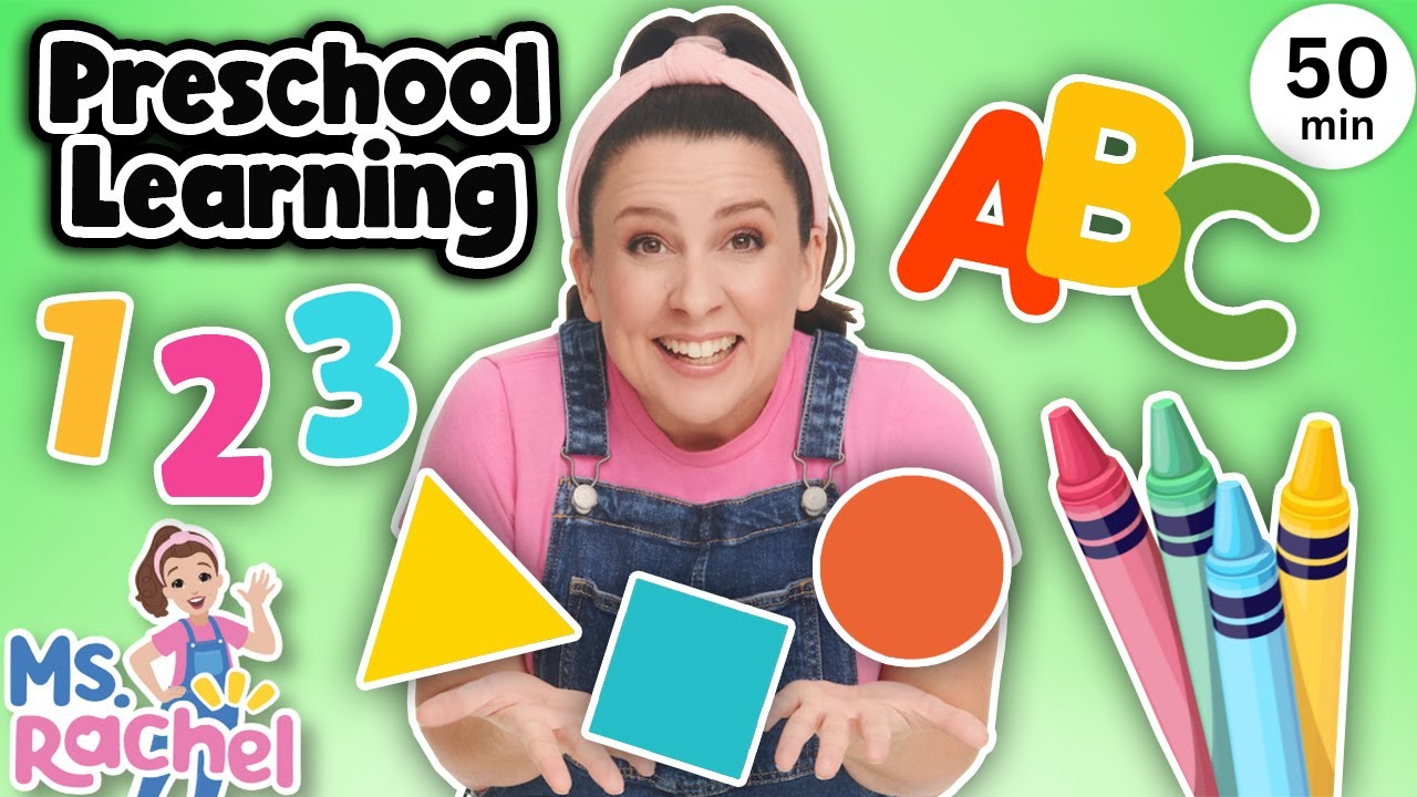 Fun Preschool Learning Video with Ms Rachel 🎶 | Shapes, Letters, Numbers & Colors