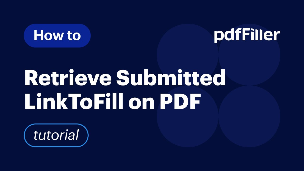 Easily Retrieve Your Submitted Documents in pdfFiller π