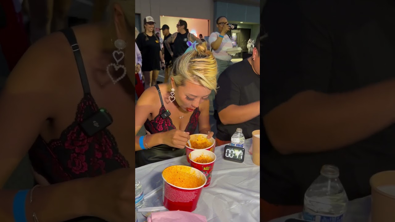 Korean Spicy Noodle Eating Contest 🌶️