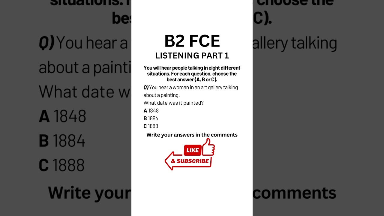 B2 First (FCE) Listening Practice Test 2024 🎧