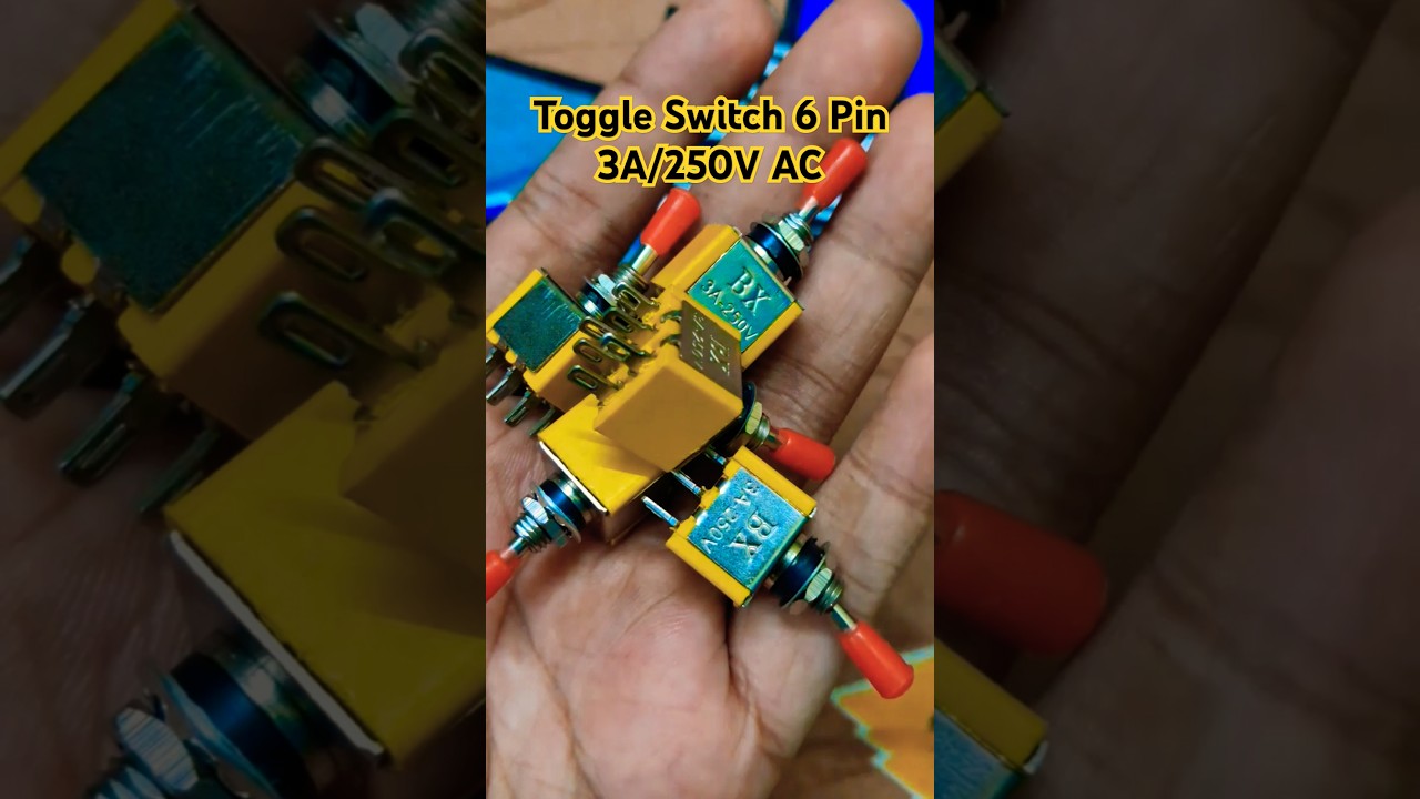 6-Pin 3A/250V AC Toggle Switch 🔌