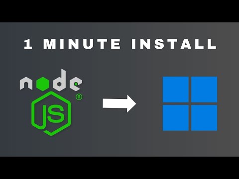 How to install Node.js on Windows 11 in 1 minute