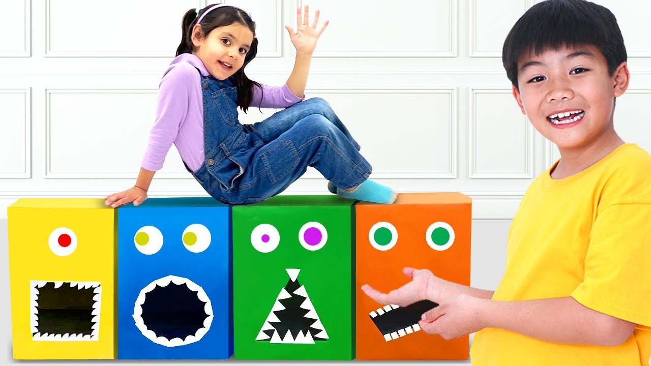 Ellie & Eric Feed Toy Boxes: Shapes & Colors 🍎
