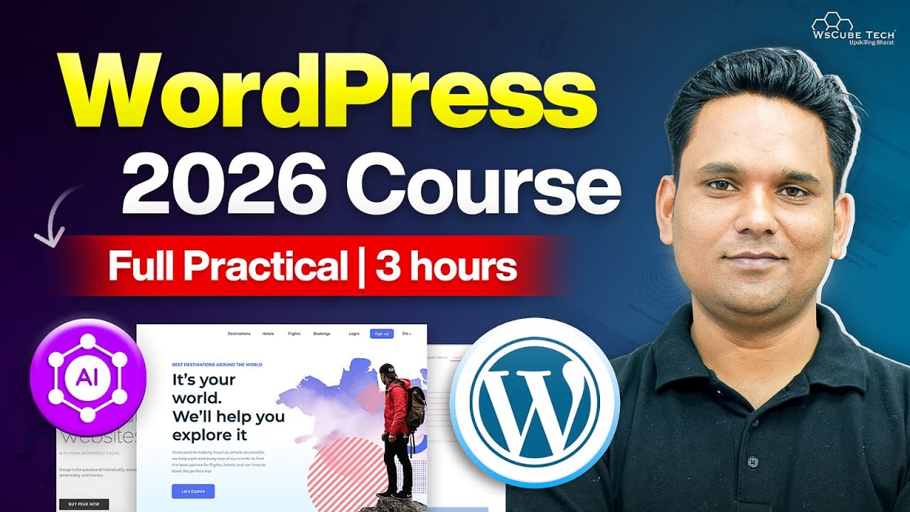 WordPress Full Course for Beginners to PRO (2026) 🚀