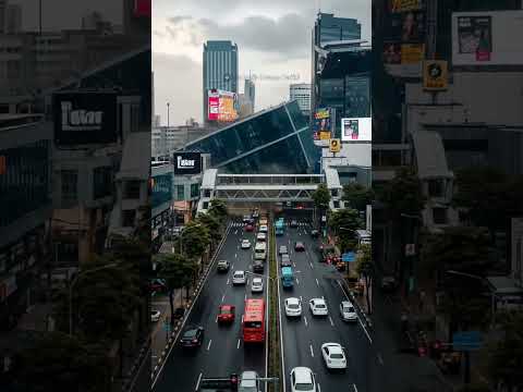 Gempa & Banjir Bandang! Gedung-Gedung Tinggi Runtuh Seketika #viral #shorts