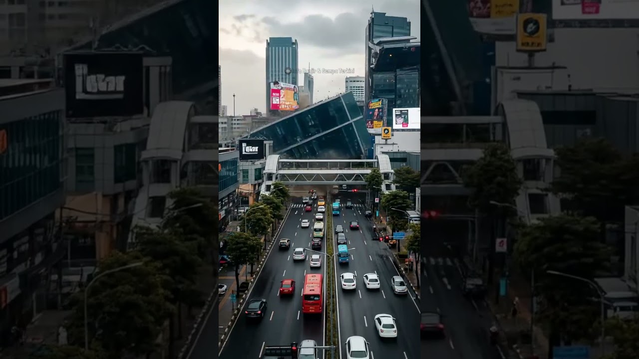 Gempa dan Banjir Hebat! Gedung Tinggi Runtuh dalam Sekejap 🌊🏢