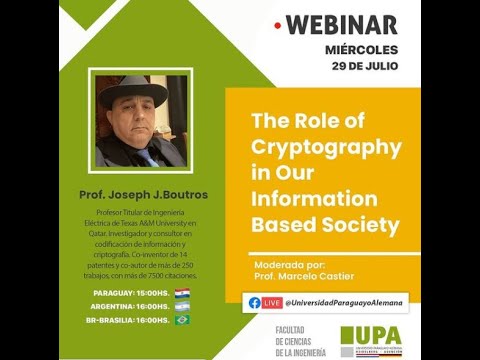 The Role of Cryptography in our Information Based Society